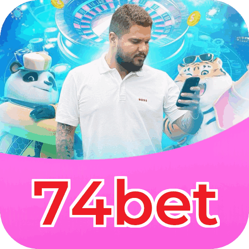 Plataforma 74bet mostrando interface moderna, jogos certificados e recursos de segurança licenciados